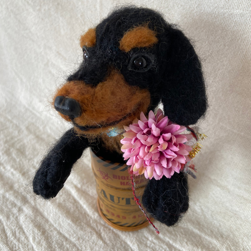 専用ページ　ミニチュアダックス　羊毛フェルト 羊毛フェルト ミニチュアダックスフンド 愛犬 うちの子 プレゼント