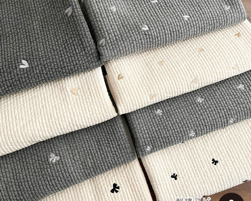 びび様　ピアニカケース　ハート　キルティング　キルト　ヌビ　りぼん　刺繍生地 nunozuki別注 即納：韓国 7mmピッチ キルティング 生地 布 リボン