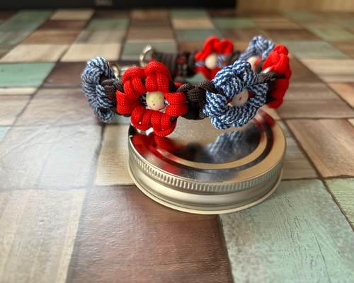 パラコード 花柄チョーカー ペット服・アクセサリー sora 通販