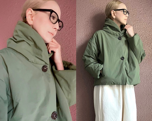 RATA 超軽量＆超あったかもこもこ優秀アウター中綿入り襟は2way 8991e43b766d49442a7590bcf0e468