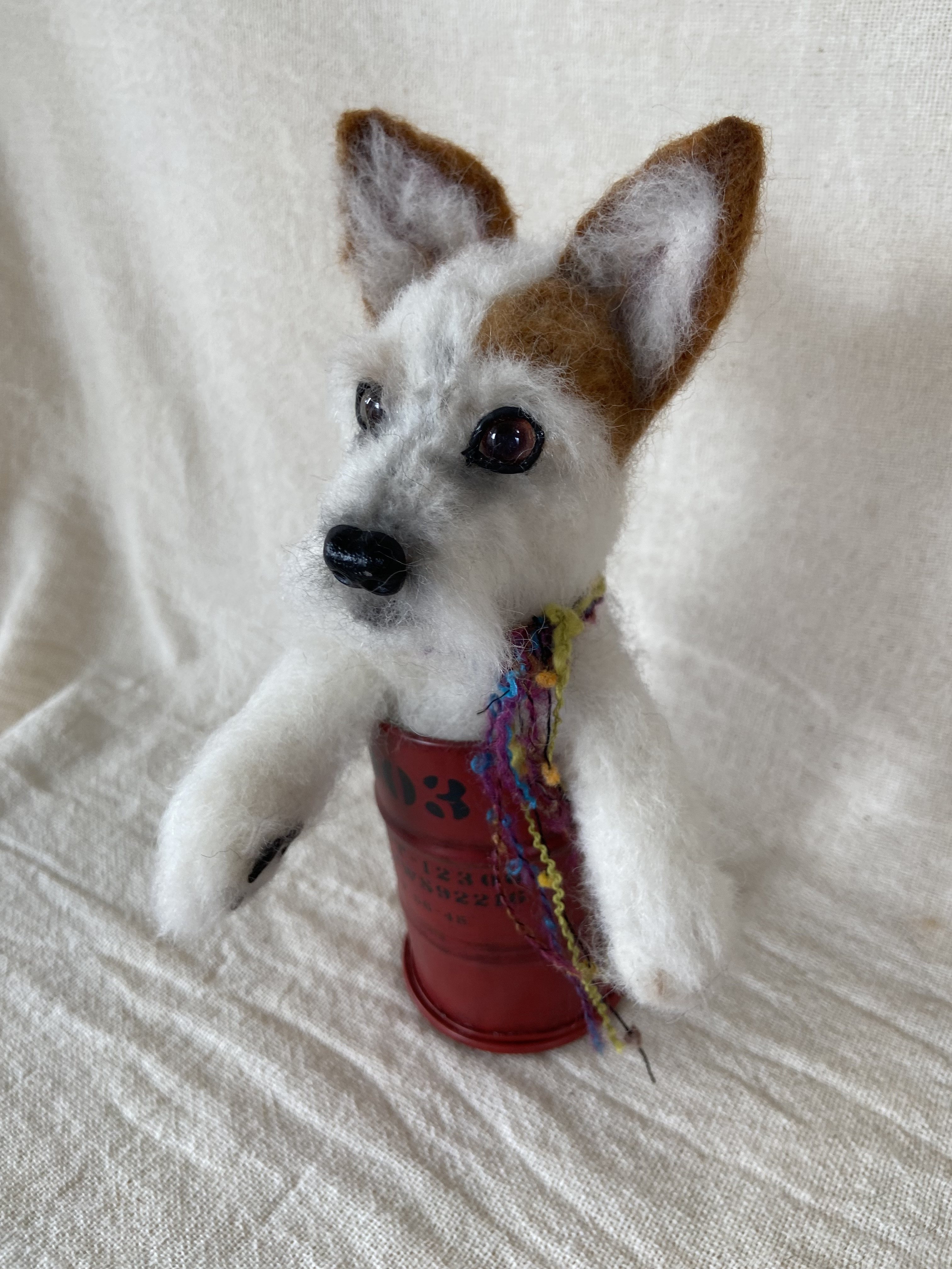 ジャックラッセルテリア　羊毛フェルト　愛犬　プレゼント