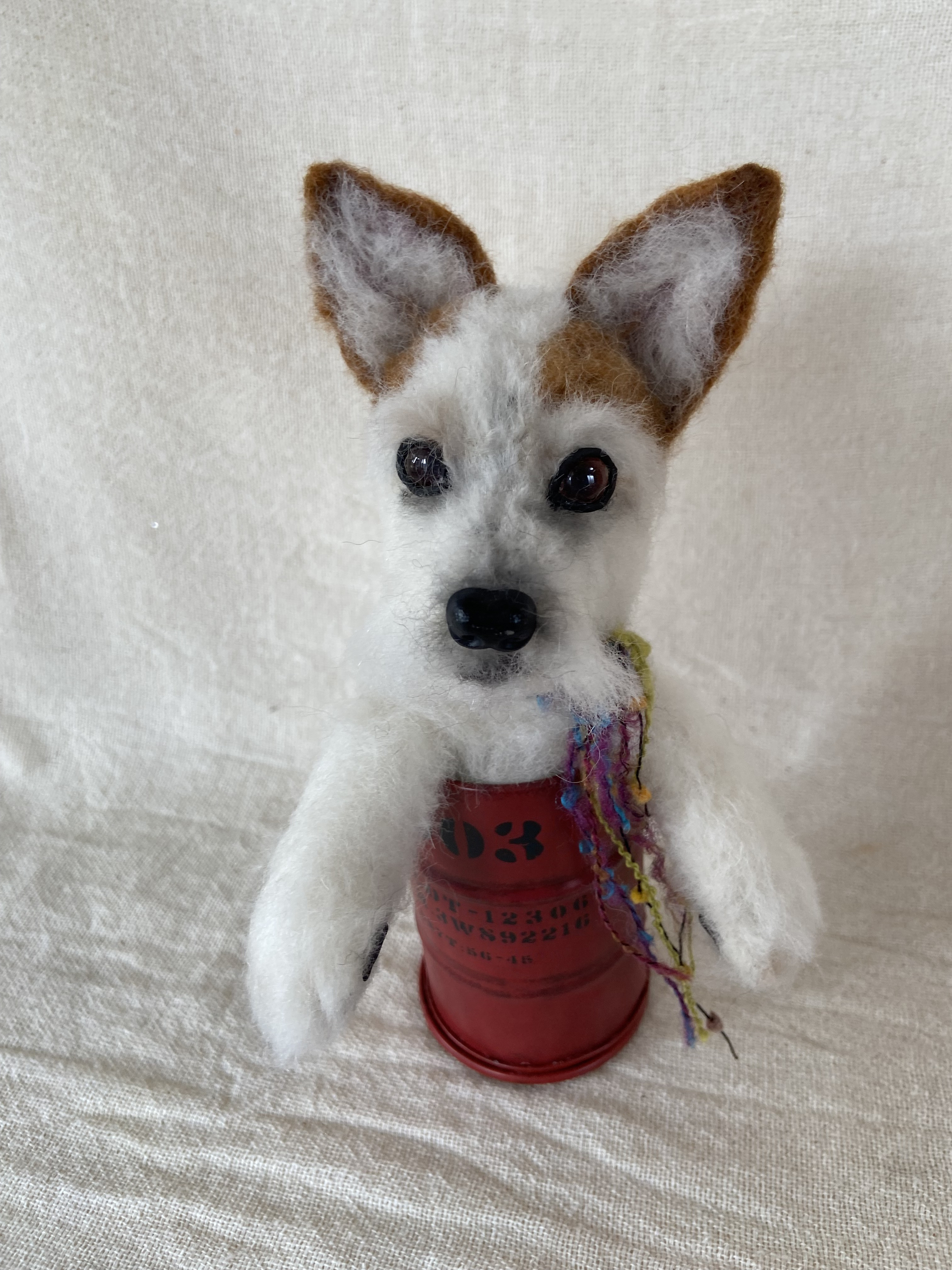 ジャックラッセルテリア　羊毛フェルト　愛犬　プレゼント