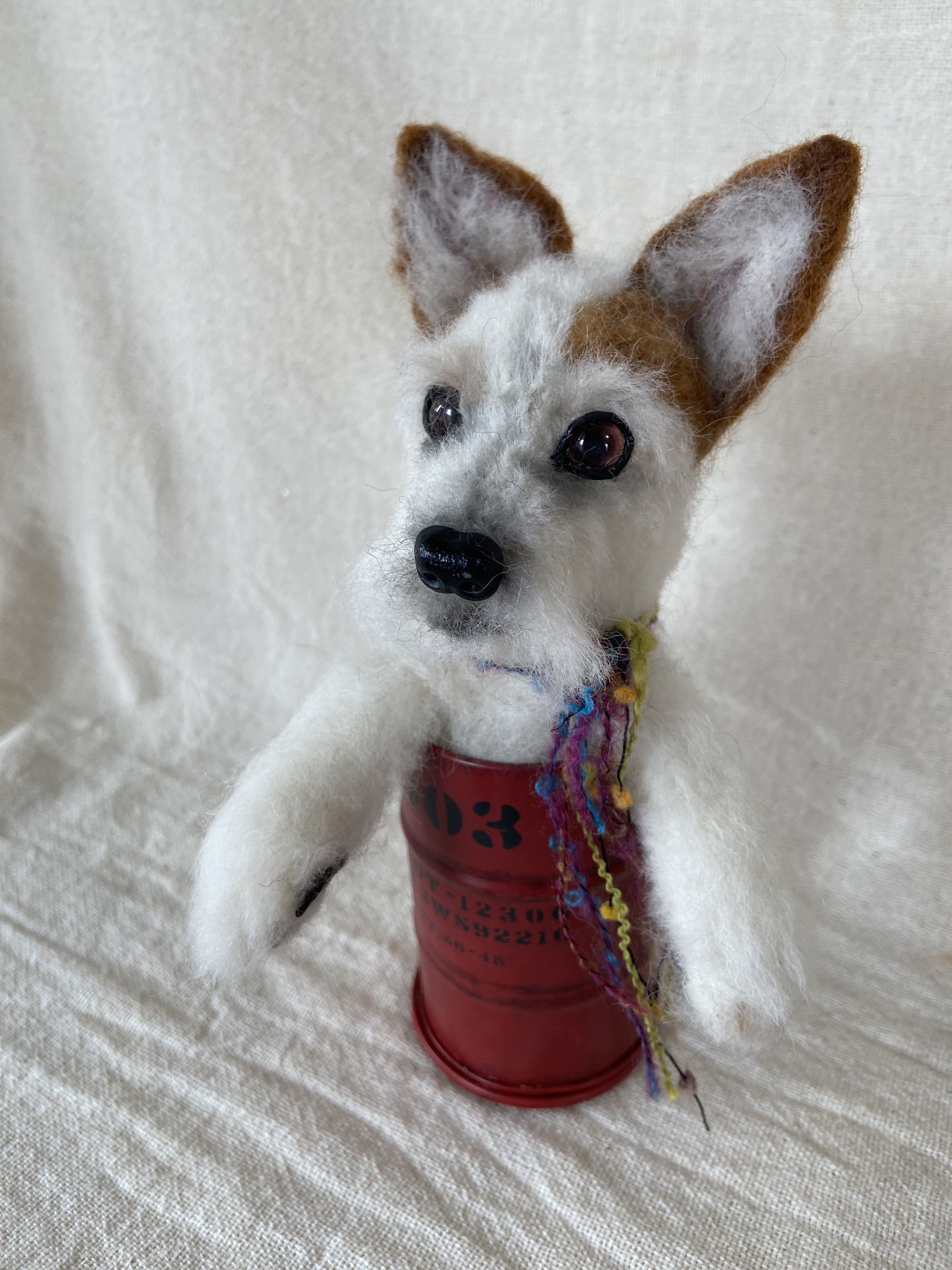 ジャックラッセルテリア　羊毛フェルト　愛犬　プレゼント