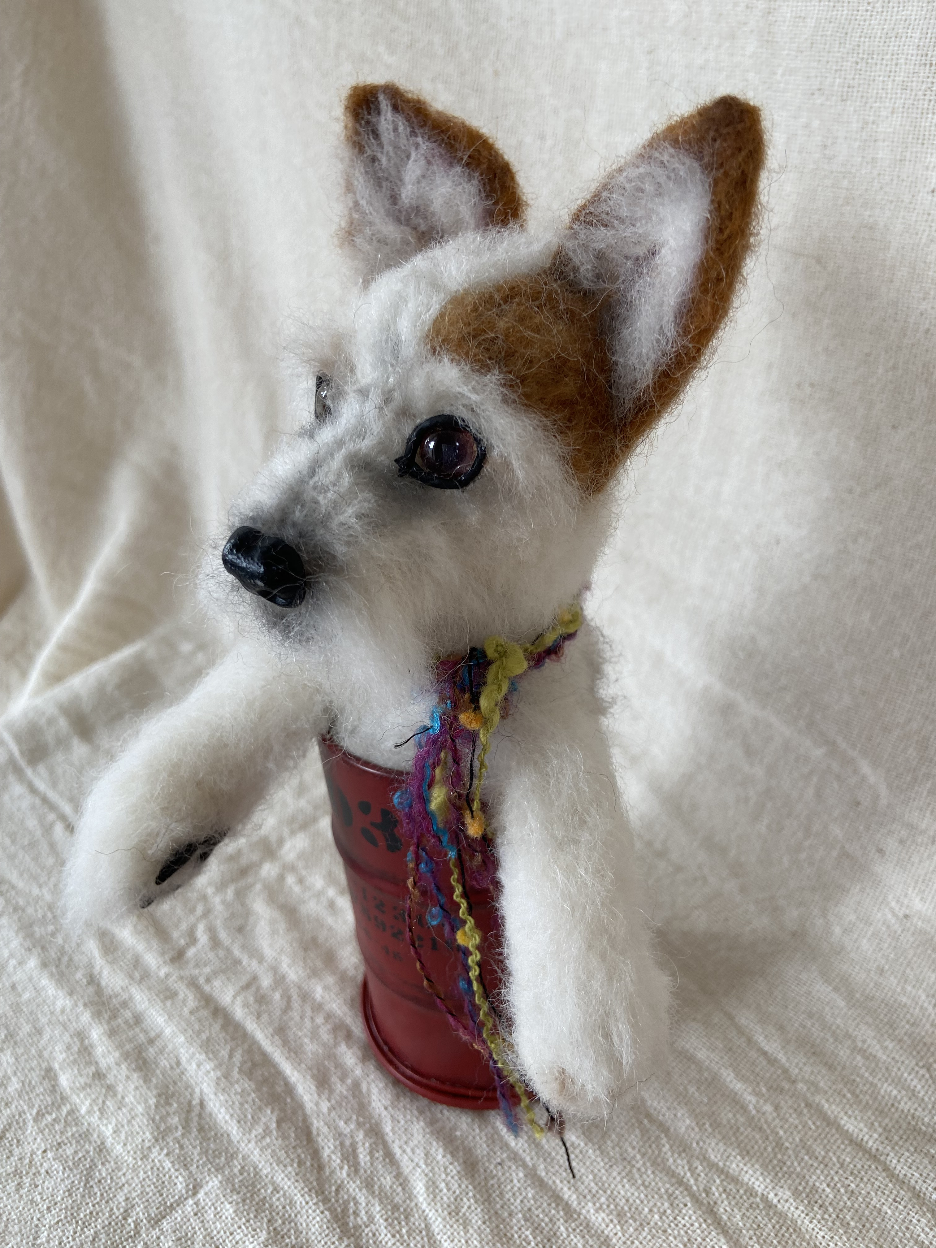 ジャックラッセルテリア　羊毛フェルト　愛犬　プレゼント