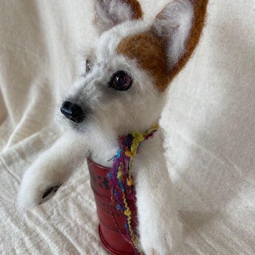 ジャックラッセルテリア 羊毛フェルト 愛犬 プレゼント 羊毛