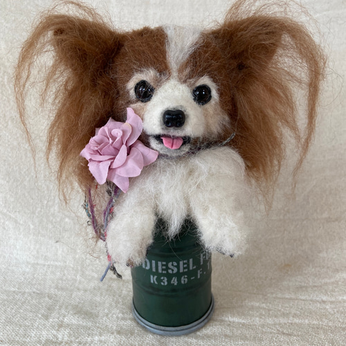 羊毛フェルト　パピヨン　チベタンスパニエル　『専用』 羊毛フェルト パピヨン チベタンスパニエル 『専用』