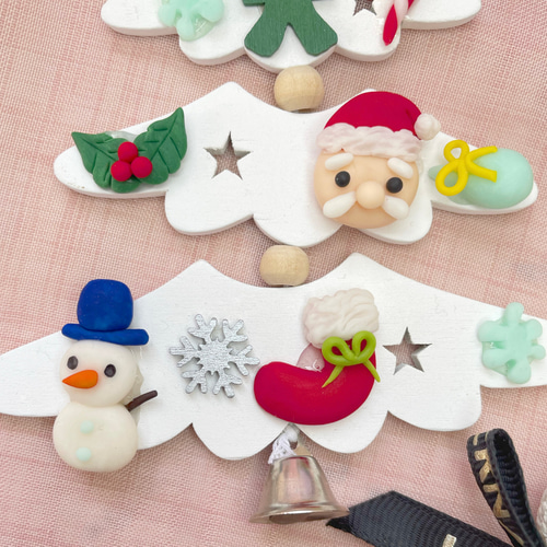 専用出品★ハンドメイド クリスマス飾り サンタとツリー 878-62-3-4-2.jpg