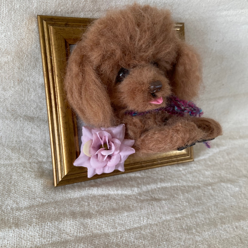 羊毛フェルト　トイプードル　kuj 羊毛フェルト トイプードル kuj様専用 - メルカリ