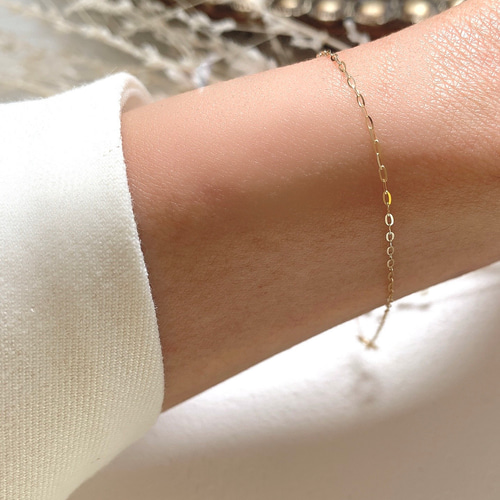 再販＊送料無料【K18(18金)】きらめくイタリアシンプルチェーン