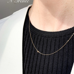 k18スクリューチェーンネックレス スライドアジャスター付き 気分が