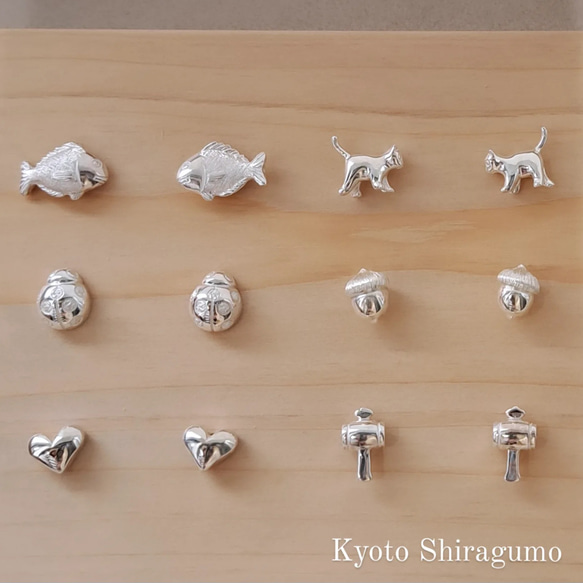 【 てんとう虫のピアス 】テントウムシ ピアス  縁起物 プレゼント 誕生日 お祝い 京都 7枚目の画像