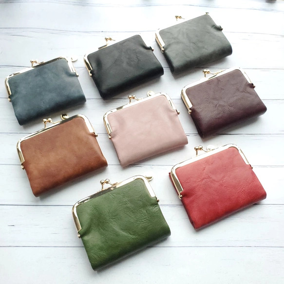 がま口財布 二つ折り財布 ミニ財布 コンパクト財布 折り財布 お財布 小銭入れ レディース 母の日 【S002】 5枚目の画像