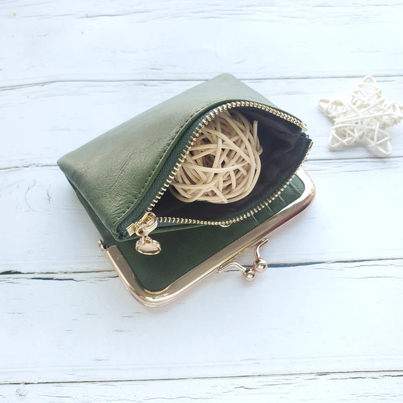 がま口財布 二つ折り財布 ミニ財布 コンパクト財布 折り財布 お財布 小銭入れ レディース 母の日 【S002】 9枚目の画像