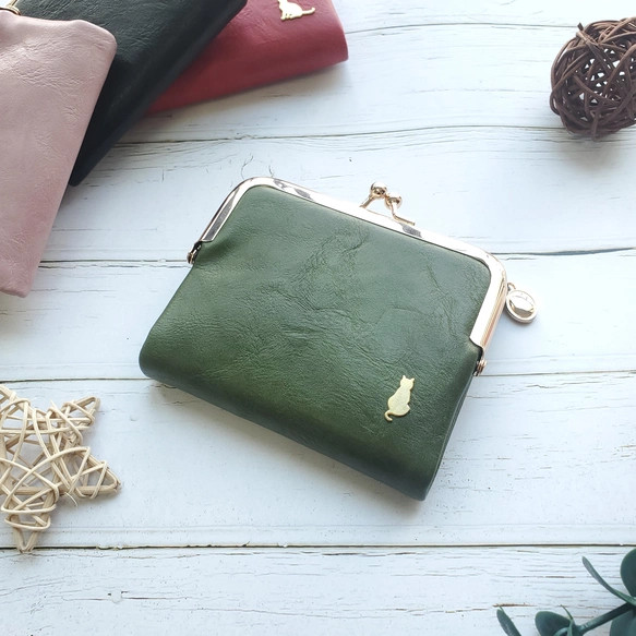 がま口財布 二つ折り財布 ミニ財布 コンパクト財布 折り財布 お財布 小銭入れ レディース 母の日 【S002】 1枚目の画像