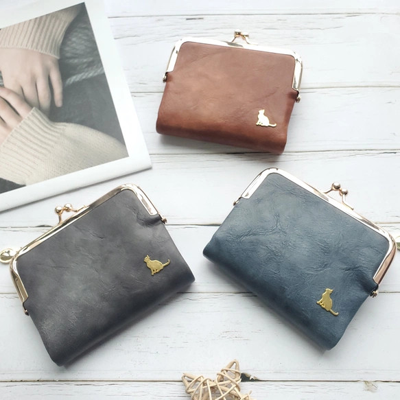 がま口財布 二つ折り財布 ミニ財布 コンパクト財布 折り財布 お財布 小銭入れ レディース 母の日 【S002】 3枚目の画像