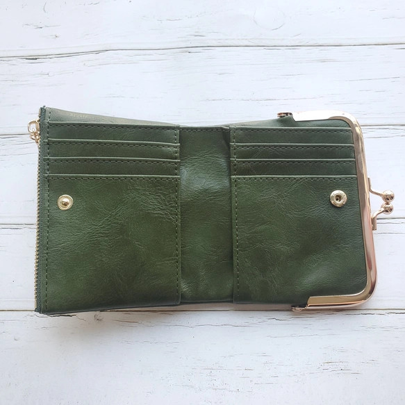 がま口財布 二つ折り財布 ミニ財布 コンパクト財布 折り財布 お財布 小銭入れ レディース 母の日 【S002】 6枚目の画像