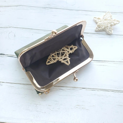 がま口財布 二つ折り財布 ミニ財布 コンパクト財布 折り財布 お財布 小銭入れ レディース 母の日 【S002】 10枚目の画像