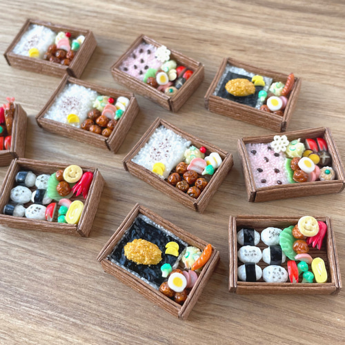小人のお弁当】おかずたっぷりのり弁当 ミニチュアフード
