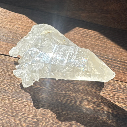 カンチェンジュンガ産ヒマラヤ水晶クラスター　10ｃｍ程度　72g カンチェンジュンガ産 ヒマラヤ水晶 原石クラスター tg773