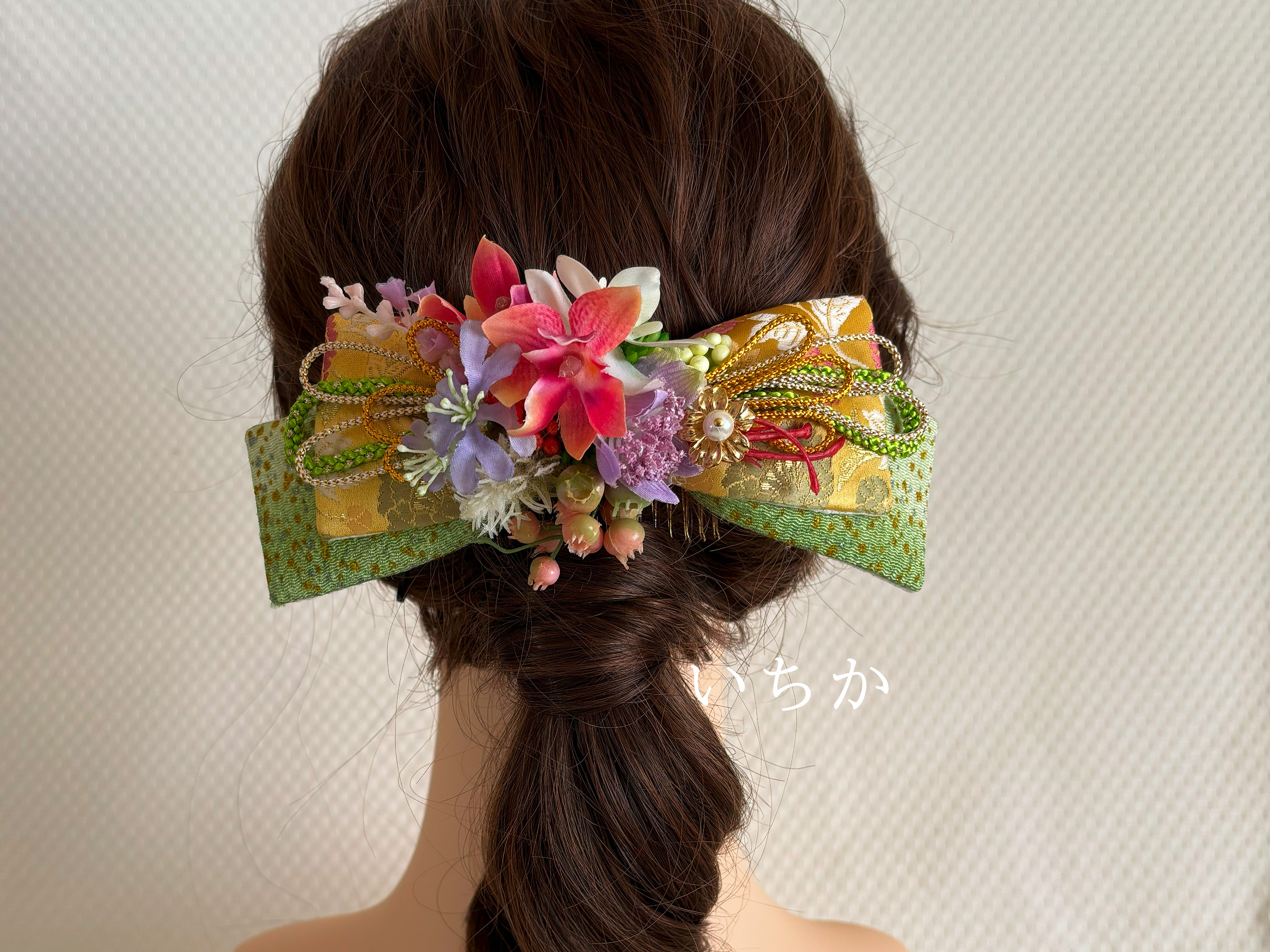リボンヘッドドレス憂花（S008）和装髪飾り 成人式用髪飾り 成人式ヘア飾り 振袖用髪飾り 振袖 袴 打掛 卒業式