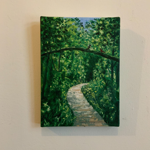 手描きの油絵作品】Trail 絵画 JO 