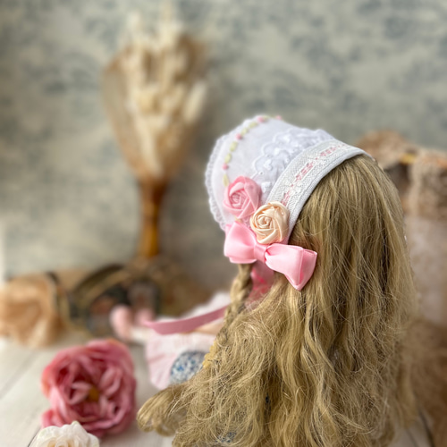 No.3 ネオブライスさん向け ロリータワンピース、ハーフボンネット