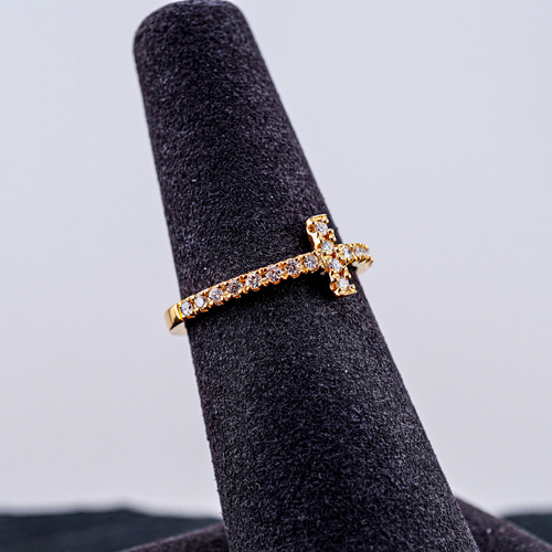 K18 天然ダイヤモンド クロスリング G-002 指輪・リング Atelier Maru