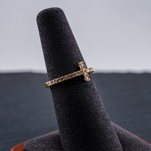 K18 天然ダイヤモンド クロスリング G-002 指輪・リング Atelier Maru