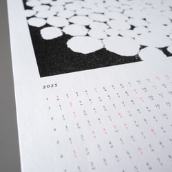 【Creema限定】カレンダー2025 シンプルでおしゃれでかわいいクールなデザイン A3サイズ ポスター 2枚目の画像