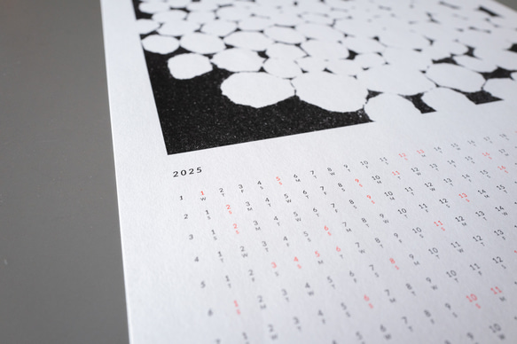 【Creema限定】カレンダー2025 シンプルでおしゃれでかわいいクールなデザイン A3サイズ ポスター 2枚目の画像