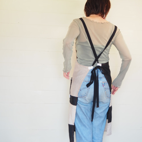 パッチワークエプロンドレス 70s パッチワークデザイン エプロンドレス – 古着屋Top of the