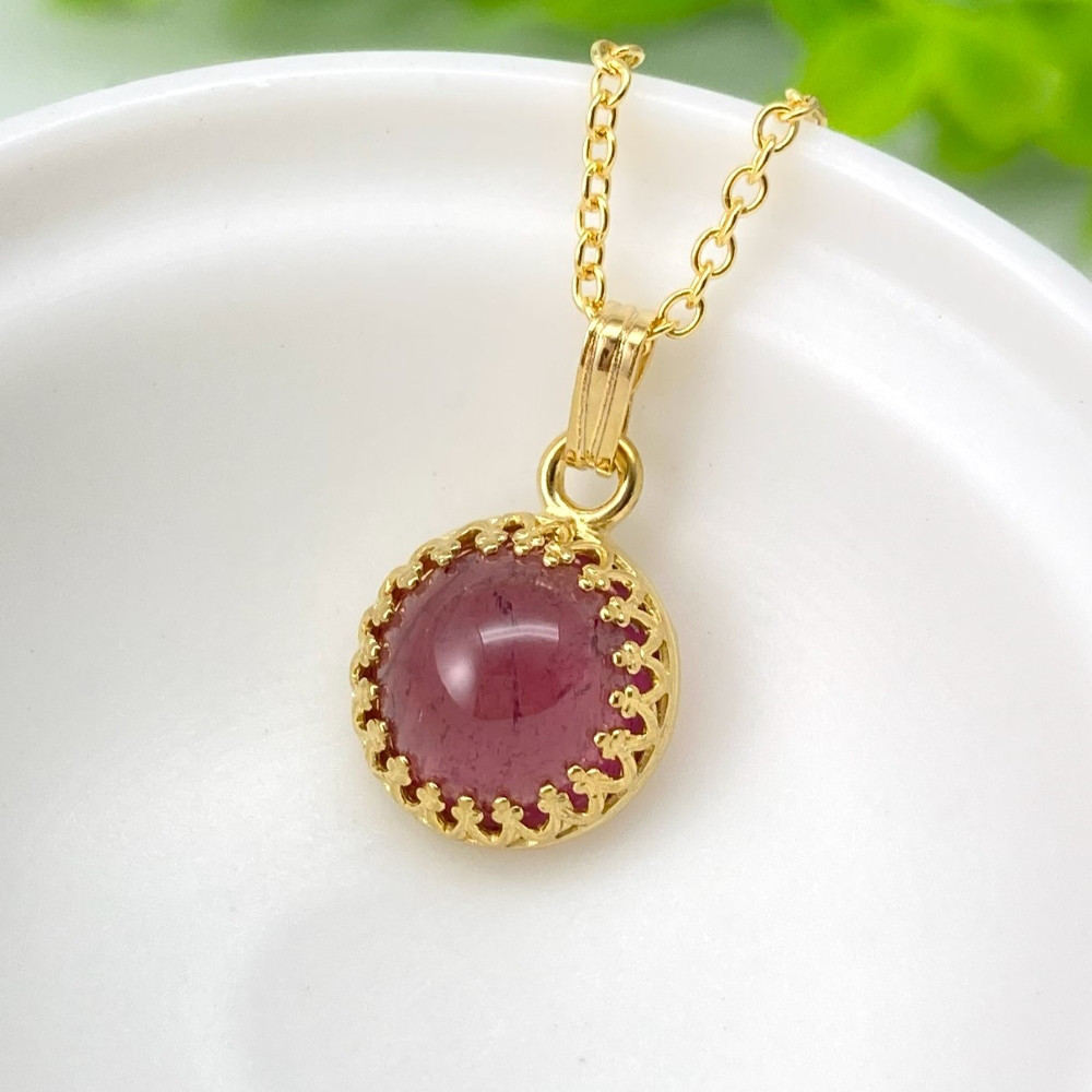 天然石 ピンクトルマリンのペンダント【P0252PT】