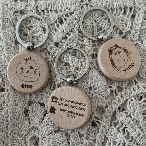 ギフトボックスなし！】似顔絵キーホルダー 手書きキーホルダー