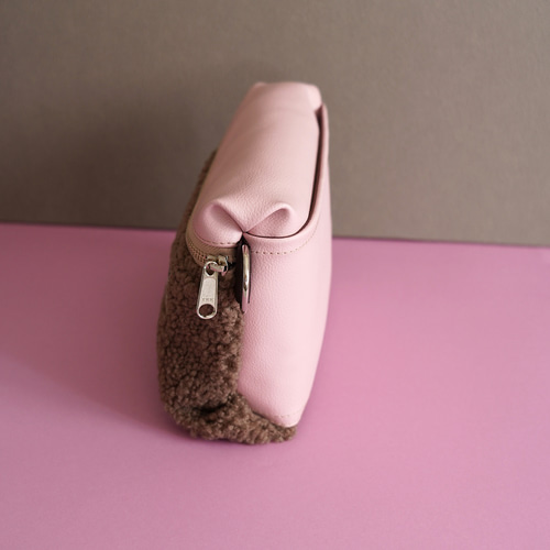 2月で今季販売終了！大人可愛いボアバッグ【くすみピンク/秋冬ミニ  