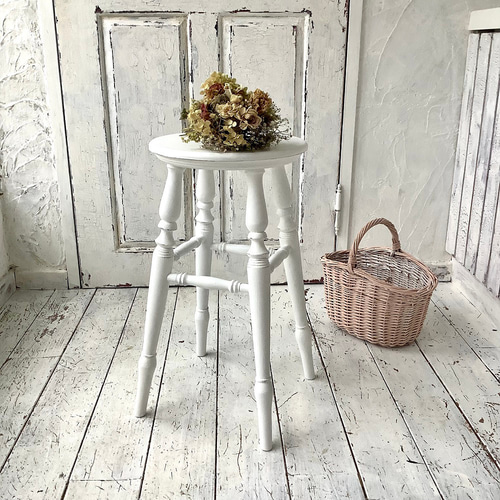 受注制作】ハイスツール・スツール・フレンチカントリー・高さ55