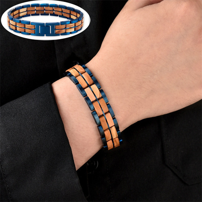 オリーブ 木 ジュエリー タングステン鋼 Tungsten バングル ブレスレット ハンドメイド 手作り 234-1