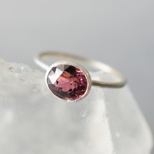 ☆【スーパーセール】ピンクトルマリン シルバーリング 11号 指輪