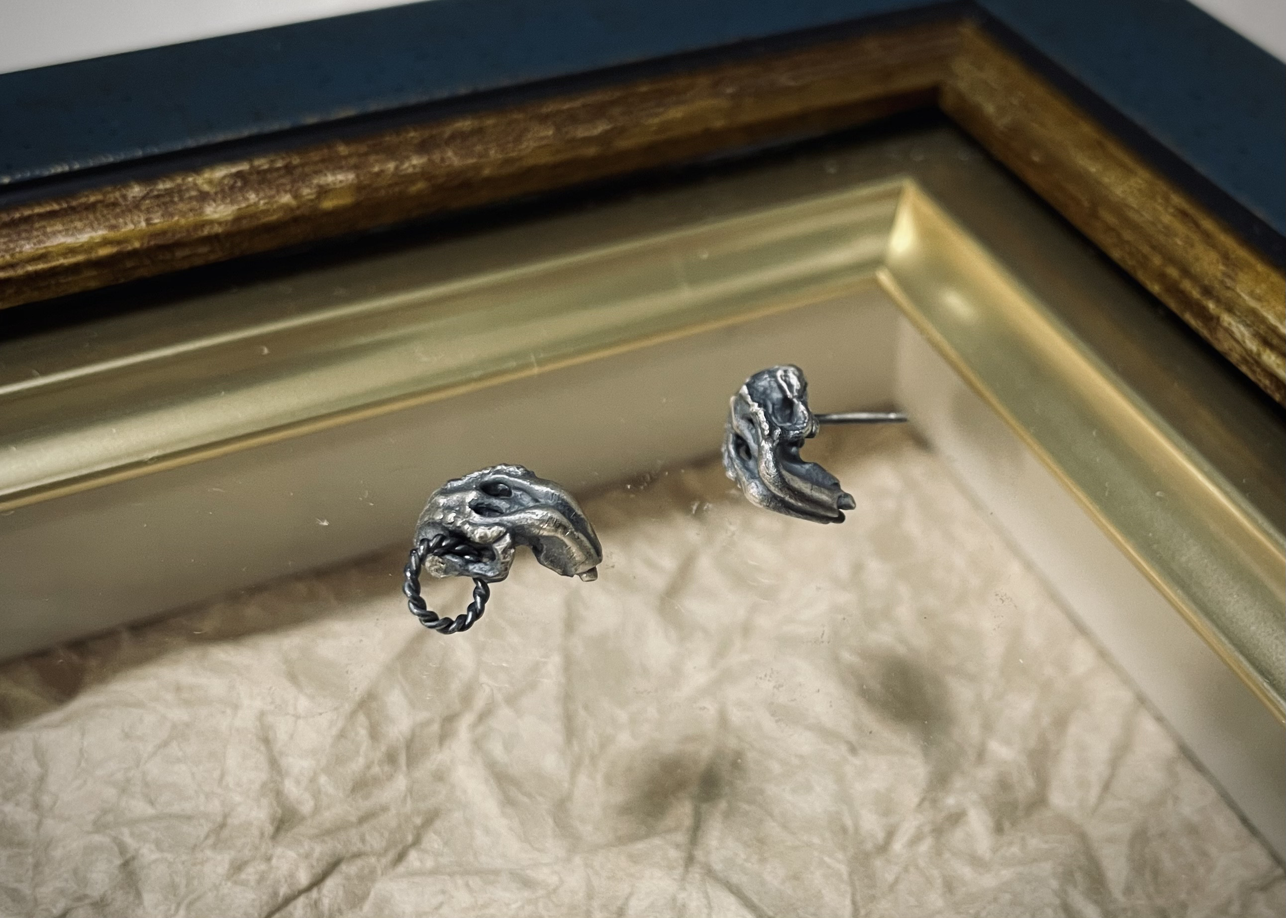 【ペンダント】ジュゴン-小さな頭骨-【ピアス】