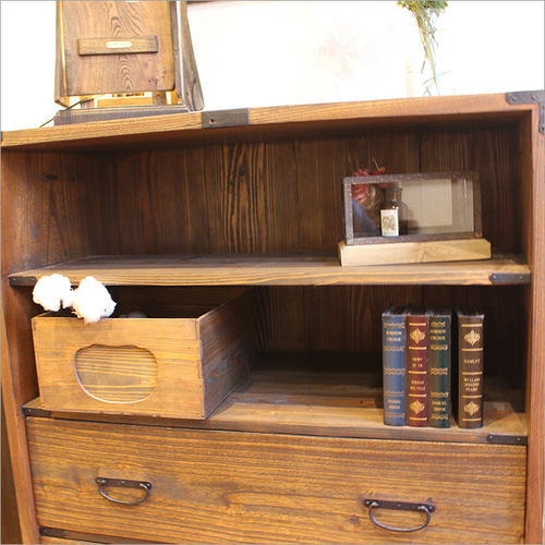 和ダンス ローチェスト アンティーク 無垢 ケヤキ 時代箪笥