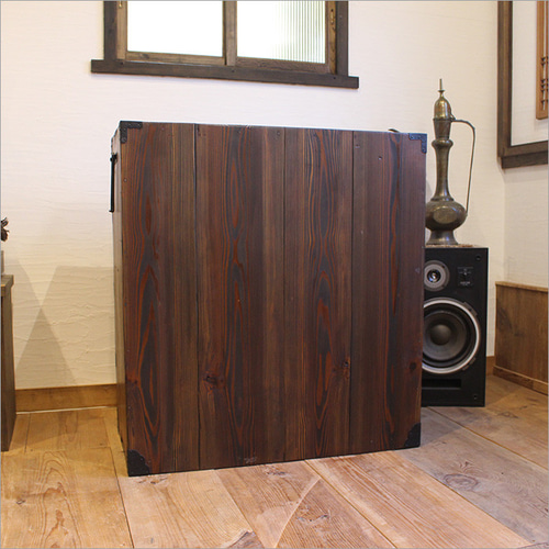 和ダンス ローチェスト アンティーク 無垢 ケヤキ 時代箪笥 リメイク品