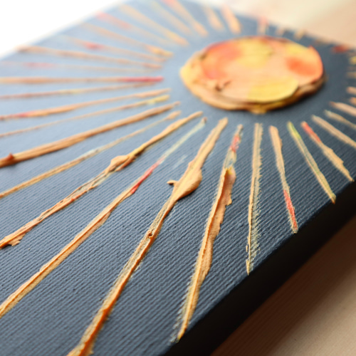 No.032 太陽のテクスチャーアート(陽) 絵画 Nakamurart 通販 18500672