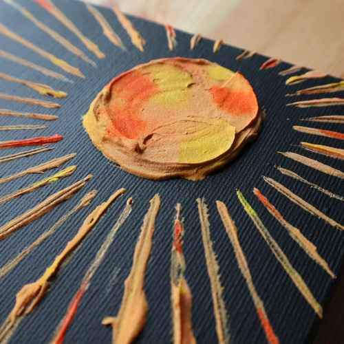 No.032 太陽のテクスチャーアート(陽) 絵画 Nakamurart 通販