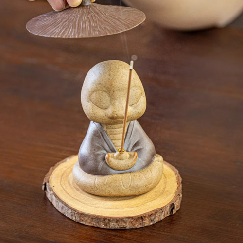 縁起物 守護の蛇♡霊蛇香炉♡仏壇用皿 蛇香炉 線香皿 香立 お線香立 蛇