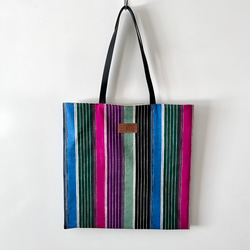 はまぐりバッグ/big flower:saxblue 巾着バッグ Bumblebeez 通販