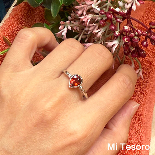 Mi Tesoro 調整可能 - 天然石リング - ファンタストーンリング