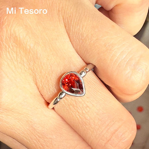 Mi Tesoro 調整可能 - 天然石リング - ファンタストーンリング