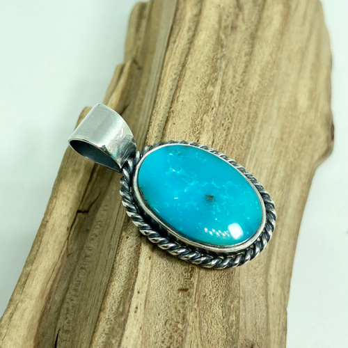 キングマン ターコイズ トルコ石 シルバー ネックレス ペンダント