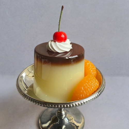 食品サンプル 昭和レトロ 純喫茶のプリン オブジェ リアルサイズ