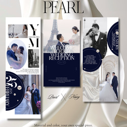 タペストリー3枚セット【DESIGN A】ウェディング/結婚式  ウェルカムスペース ディスプレイ 4枚目の画像
