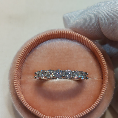 3mm モアッサナイト フルエタニティリング ディティールリング